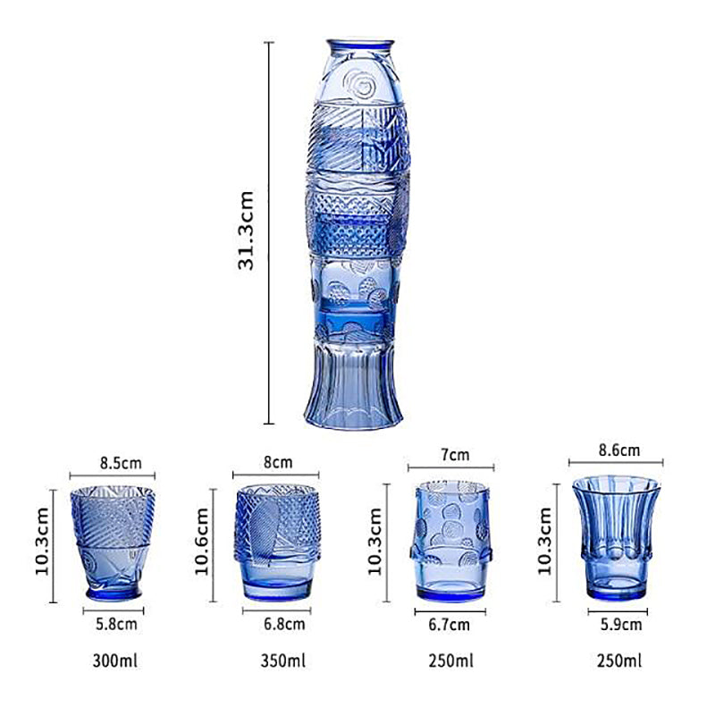 Charming Stackable Glass Tumblers for Vibrant Dining
