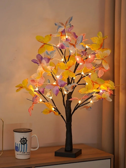 Charming LED Floral Butterfly Lamp