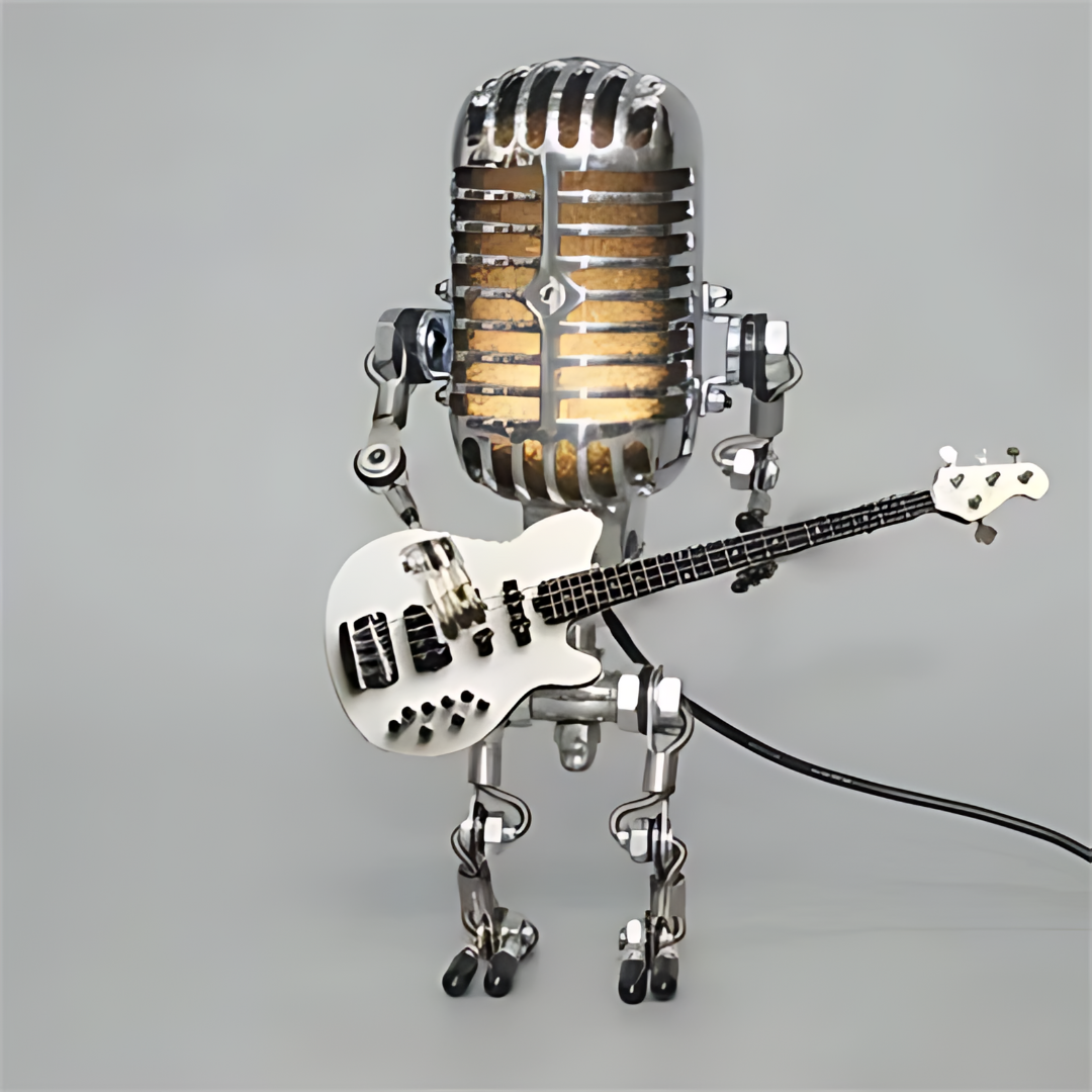Artistic Robot-Inspired LED Table Lamp