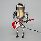 Artistic Robot-Inspired LED Table Lamp