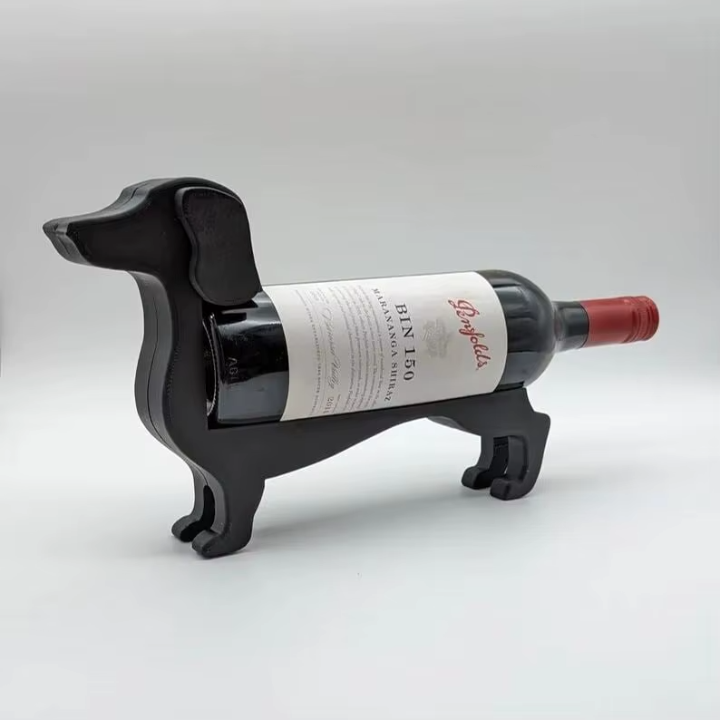 Charming Canine Wine Display Stand