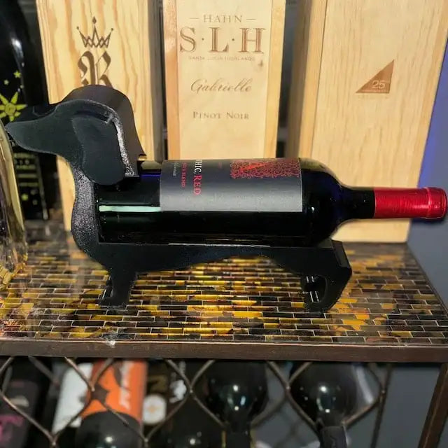 Charming Canine Wine Display Stand