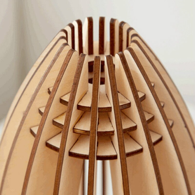Enchanting Wood Rocket Night Light for Kids