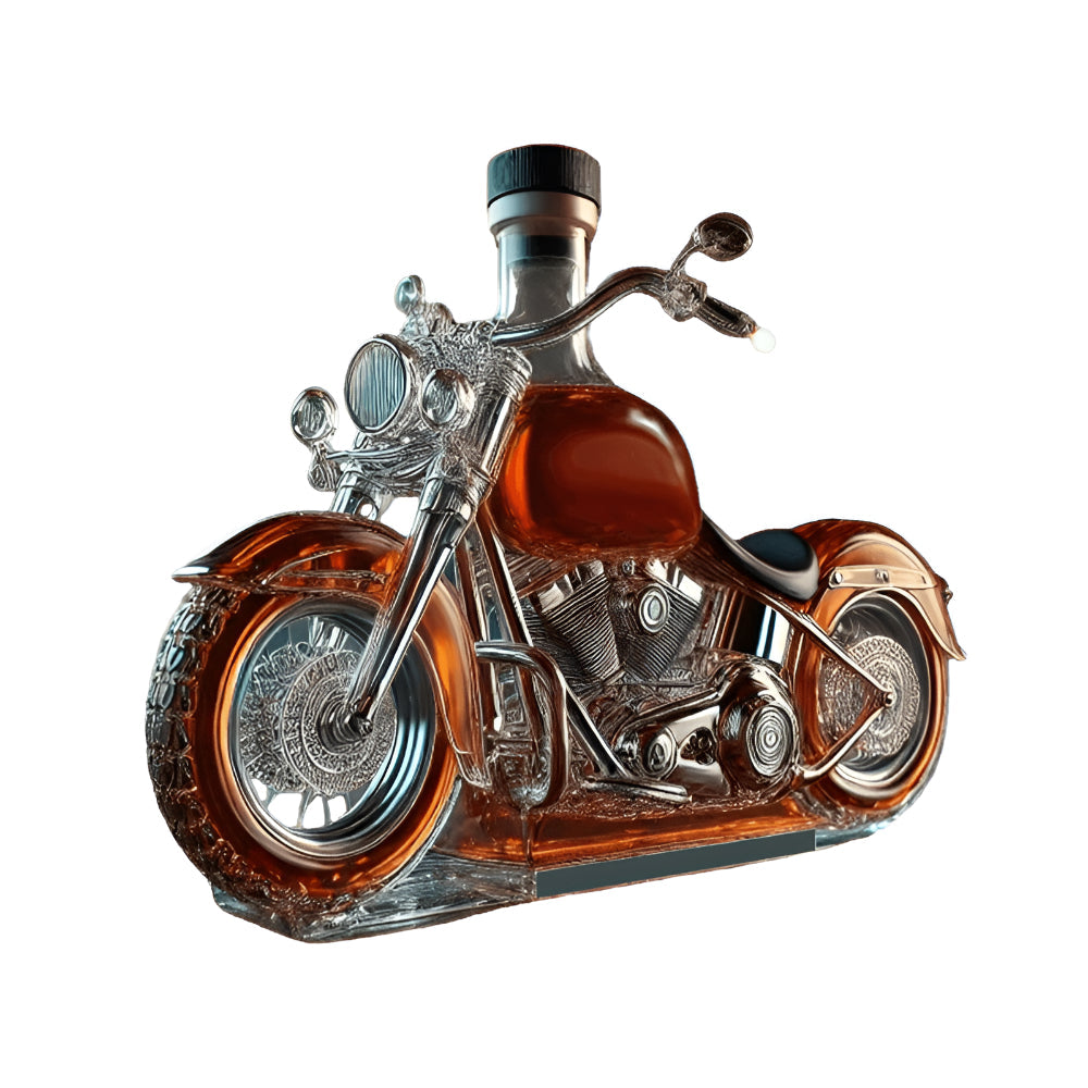 Motorcycle-Shaped Whiskey Decanter for Bar Display