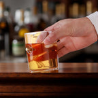 Rifle-Shaped Whiskey Decanter Set with Glass Bottle and Stand