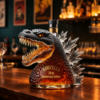 Decorative Glass Bottle for Whiskey Decanter - Monster Design for Bar