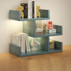 3-Tier White MDF Bookshelf – Compact Minimalist Design for Home Office