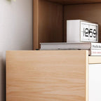 3-Tier White MDF Bookshelf – Compact Minimalist Design for Home Office