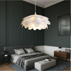 Pendant Light with White Flower Shade