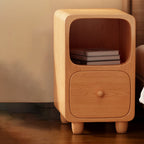 Modern White Nightstand with 1 or 2 Drawers - MDF Bedroom Storage