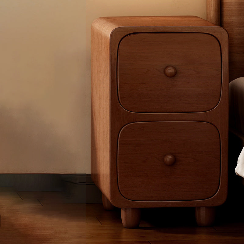 Modern White Nightstand with 1 or 2 Drawers - MDF Bedroom Storage
