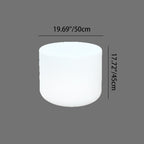 Modern Minimalist Patio Table in White with LED Lighting