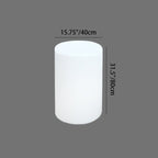 Modern Minimalist Patio Table in White with LED Lighting