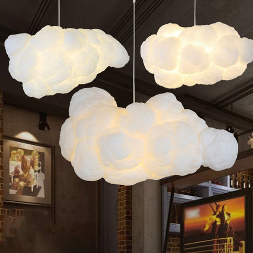 Ceiling Pendant Light in Cloud Shape – White Design