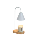 Table Lamp with Metal Shade and Dimmable Candle Wax Warmer