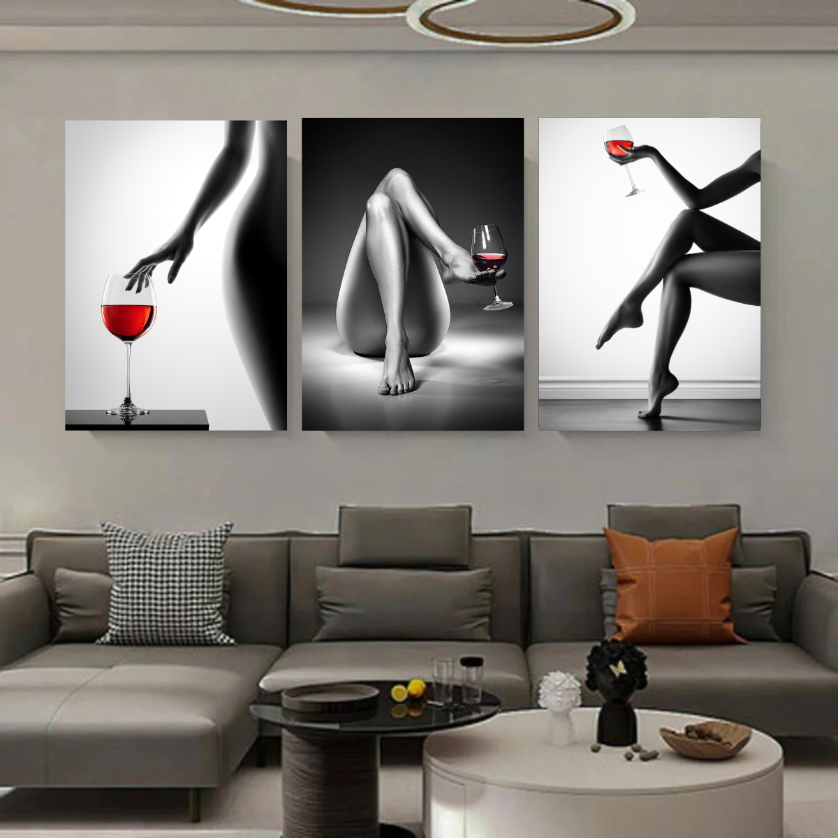 Elegant Home Decor – Vibrant Canvas Prints of Wine Theme