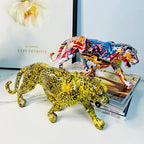 Leopard Figurine – Nature-Themed Decorative Art for Home and Office