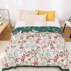 Wildflower | Soft organic cotton throw blanket 4