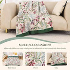 Wildflower | Soft organic cotton throw blanket 5