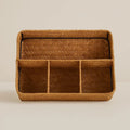 Natural Fiber Storage Basket with Dividers