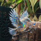 Acrylic Hanging Decor - Stained Glass Bluebird Window Suncatcher
