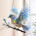 Acrylic Hanging Decor - Stained Glass Bluebird Window Suncatcher