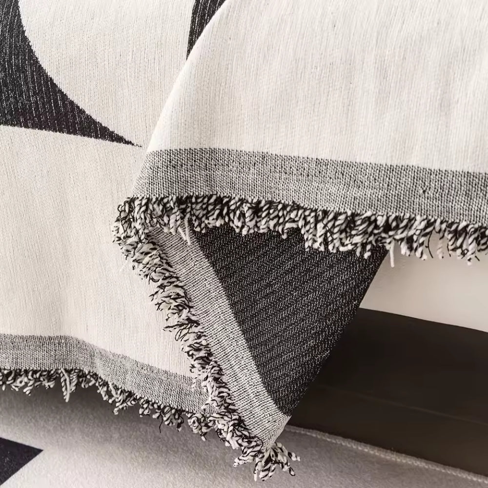 Chenille Sofa Cover with Irregular Windmill Pattern