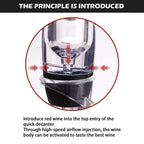 Elegant Wine Decanter Set with Aerator for Improved Flavor Enhancement