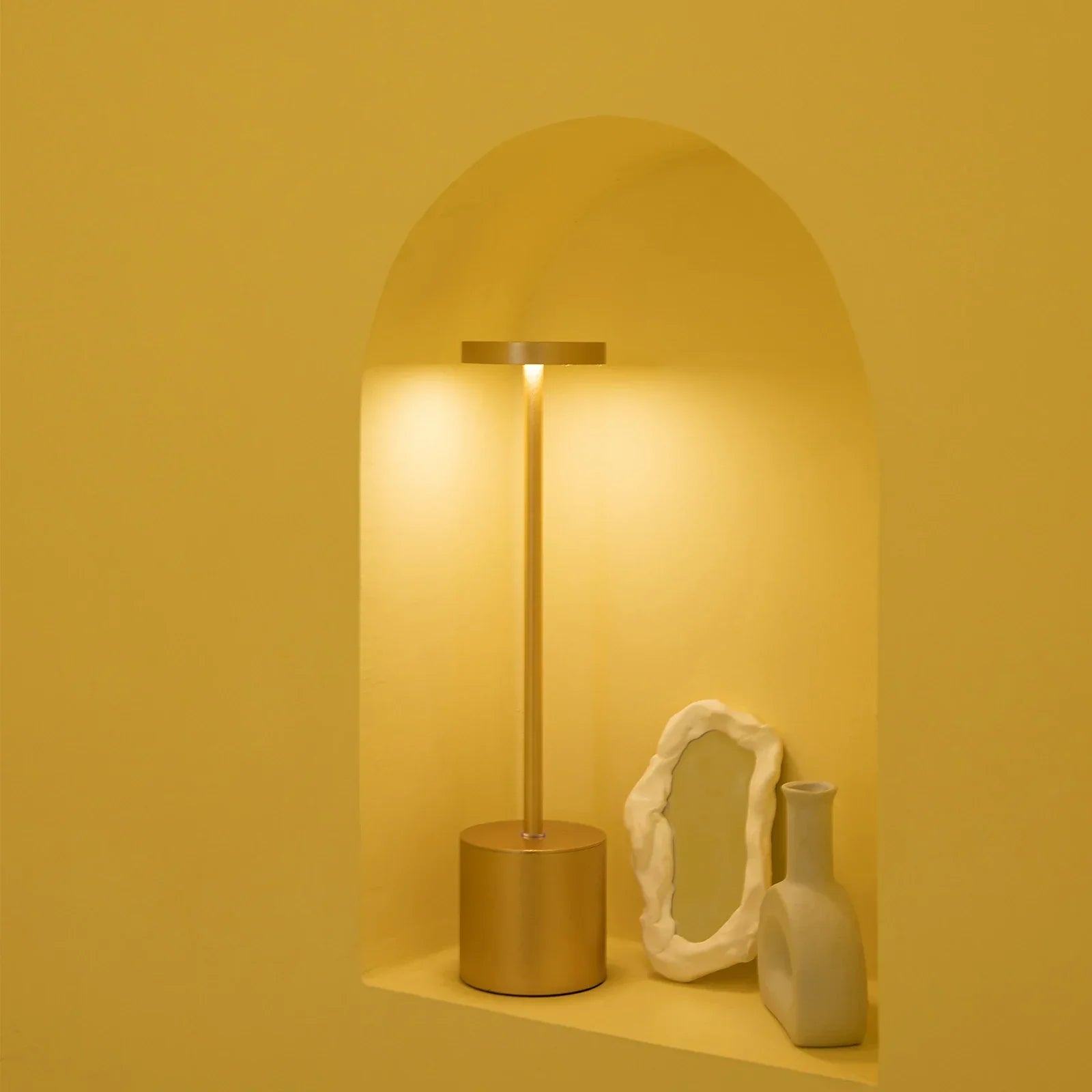 Rechargeable Cordless Touch Control LED Table Lamp – 3 Color Dimming