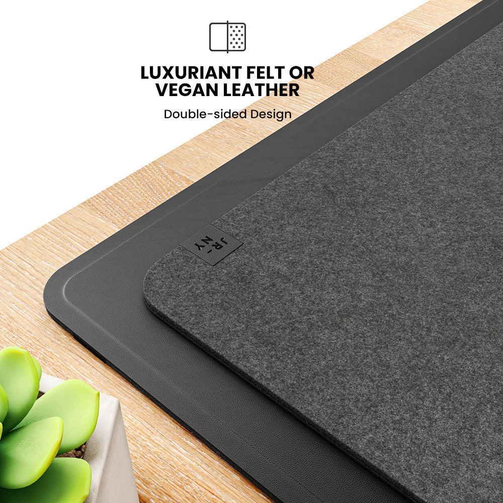 ElegantTech Dual-Surface Wireless Charging Desk Mat