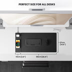 ElegantTech Dual-Surface Wireless Charging Desk Mat