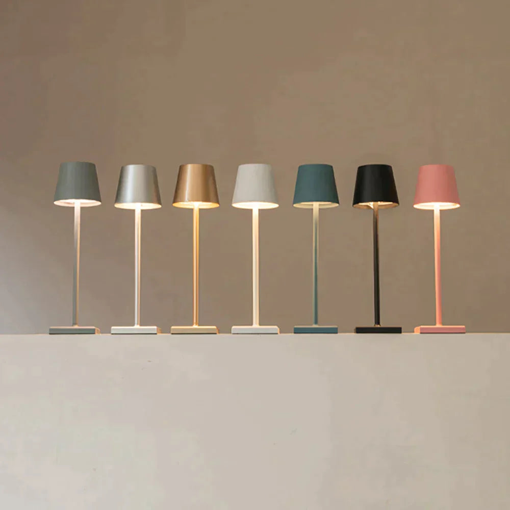 Cordless Touch-Controlled Table Lamp – Stylish Design, 20-Hour Battery, Adjustable Brightness for Home/Office