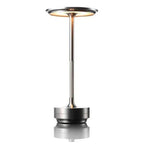 Round Metal Shade Wireless Lamp for Table Use