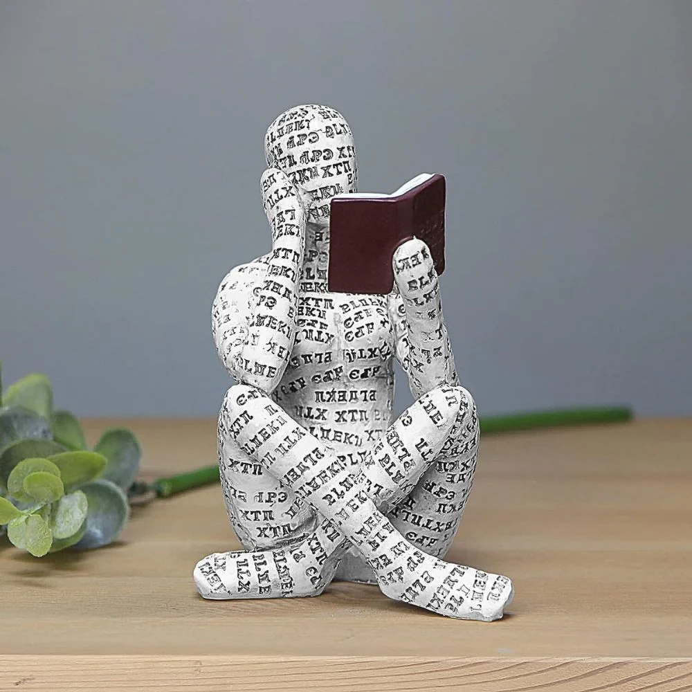 Literary Charm Worm Figurine