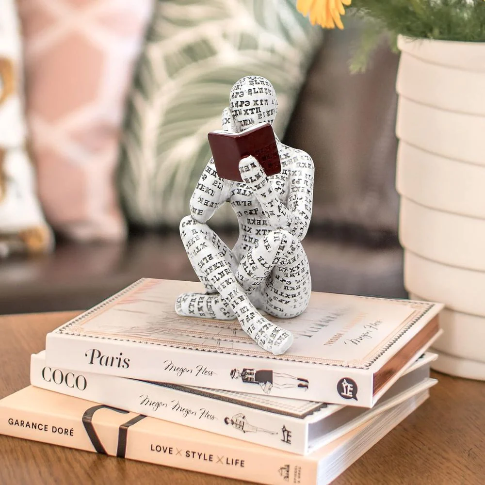 Literary Charm Worm Figurine