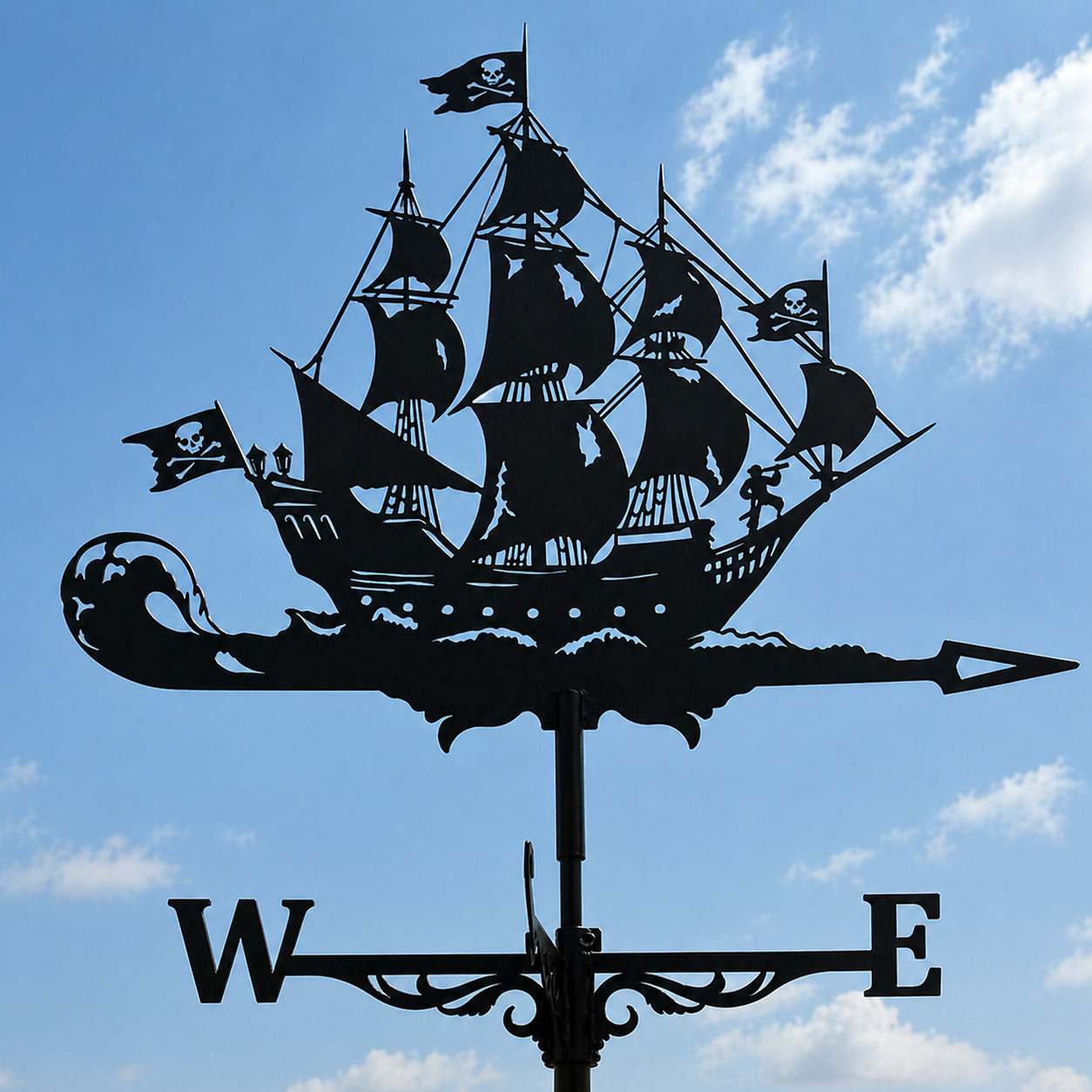 Vintage Garden Weather Vane for Wind Direction and Decorative Charm
