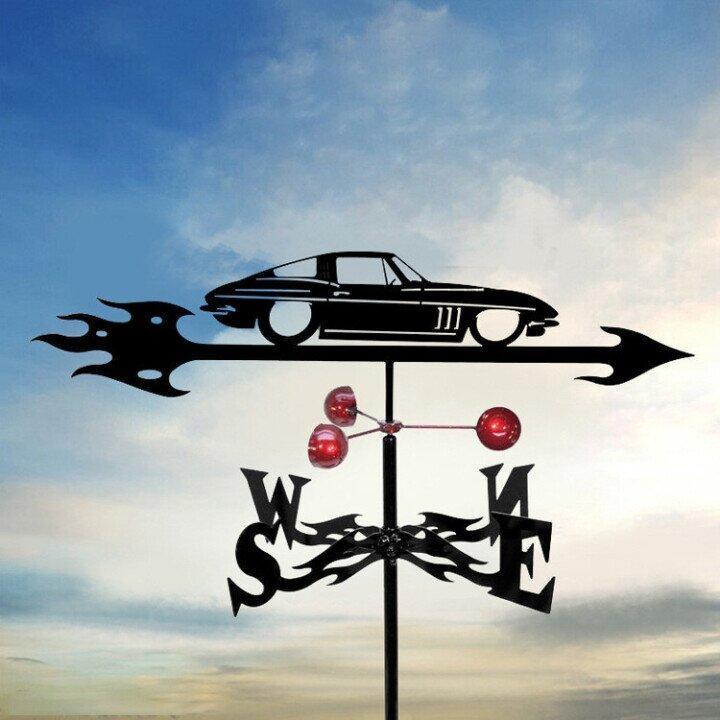 Vintage Garden Weather Vane for Wind Direction and Decorative Charm