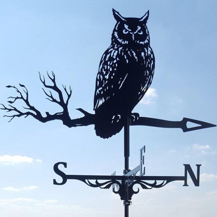 Vintage Garden Weather Vane for Wind Direction and Decorative Charm
