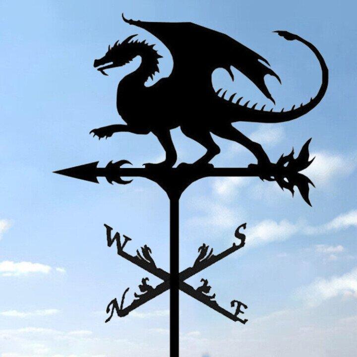 Vintage Garden Weather Vane for Wind Direction and Decorative Charm