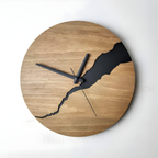 TimberWave Artistic Wall Clock - Elegant Timepiece for Any Space