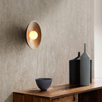 Handcrafted LED Wall Light – Rustic Wood Sconce