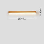Modern LED Wall Sconce for Bathrooms and Vanities - Elegant Wooden Design