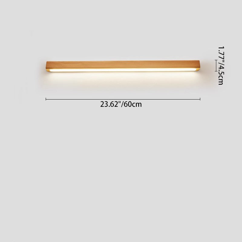 Modern LED Wall Sconce for Bathrooms and Vanities - Elegant Wooden Design