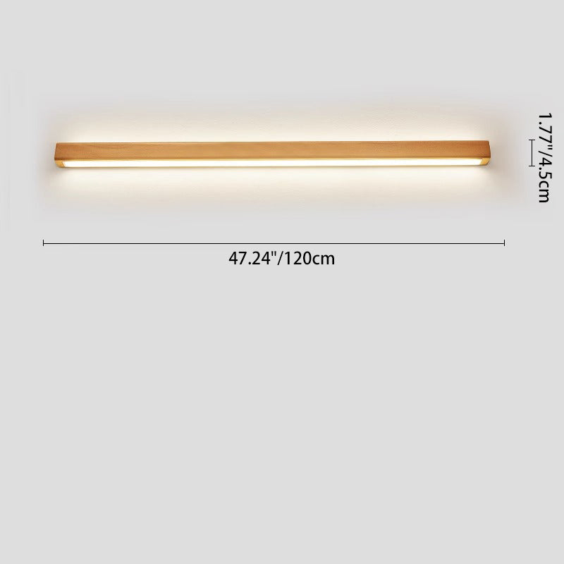 Modern LED Wall Sconce for Bathrooms and Vanities - Elegant Wooden Design