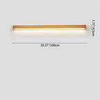 Modern LED Wall Sconce for Bathrooms and Vanities - Elegant Wooden Design