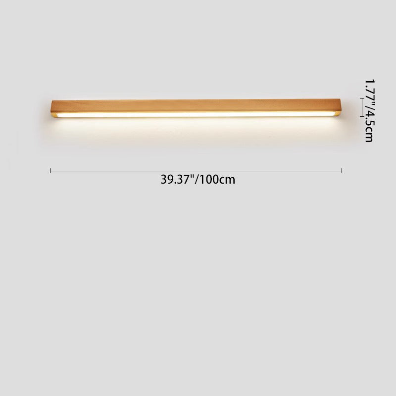 Modern LED Wall Sconce for Bathrooms and Vanities - Elegant Wooden Design