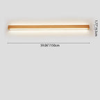 Modern LED Wall Sconce for Bathrooms and Vanities - Elegant Wooden Design