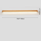 Modern LED Wall Sconce for Bathrooms and Vanities - Elegant Wooden Design