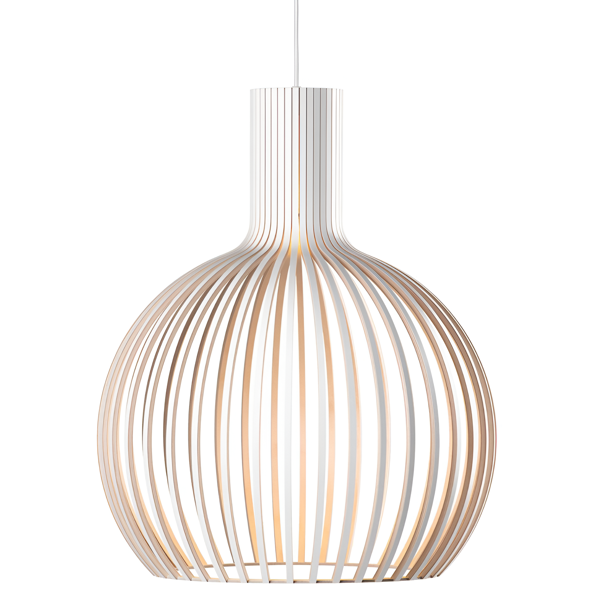 Cage-Shaped Shade Wooden Pendant Light Fixture