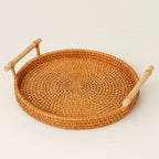 Natural Rattan Artisan Storage Tray for Every Occasion